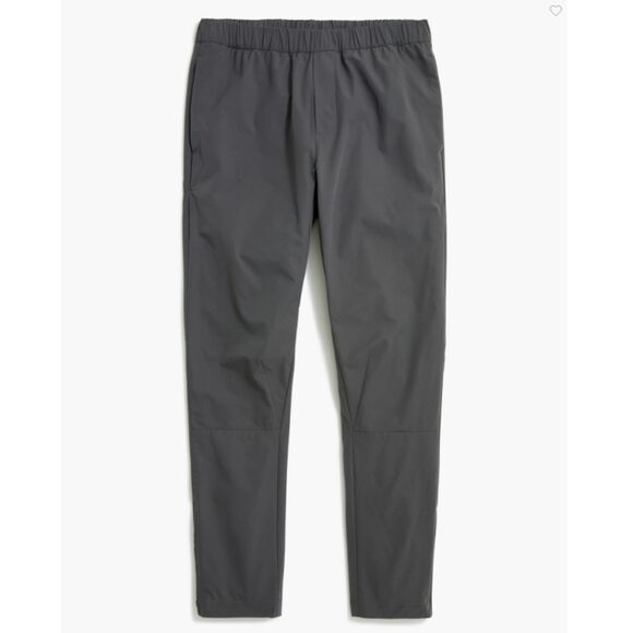J. Crew Men's BF768 Size Large Gray Tech Jogger Pants with Zip Cuffs NWT - Picture 1 of 8
